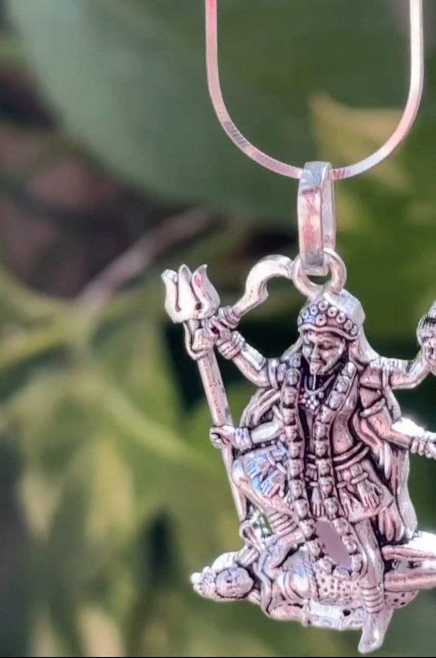 Kali Maa Raudra Roop Pendant With Chain
