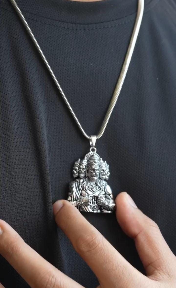 Panchamukhi Hanuman Pendant With Chain