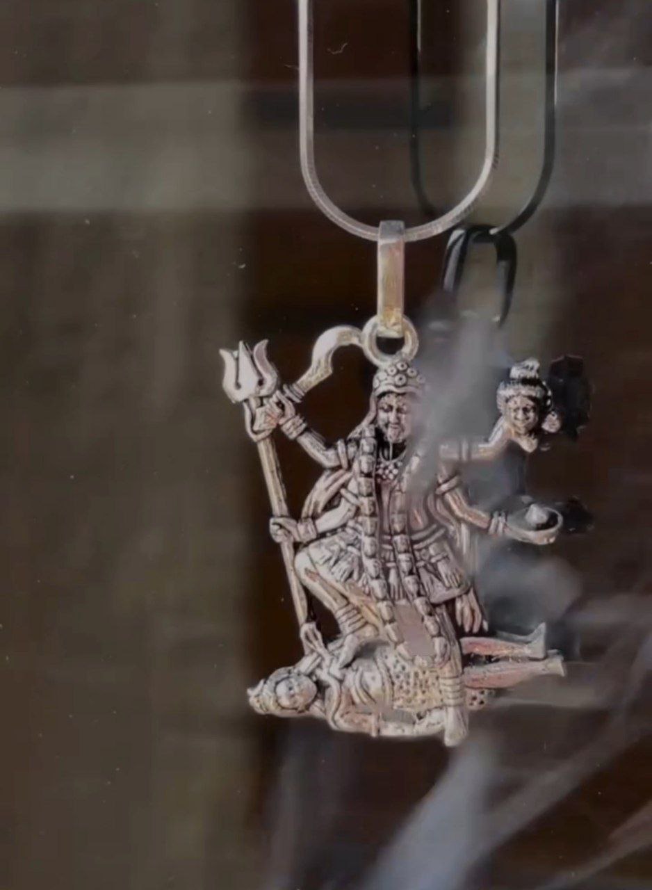 Kali Maa Raudra Roop Pendant With Chain