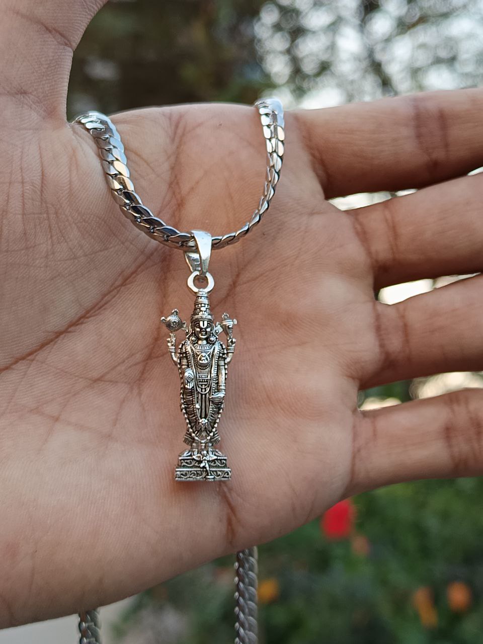 Tirupati Balaji Pendant With Chain