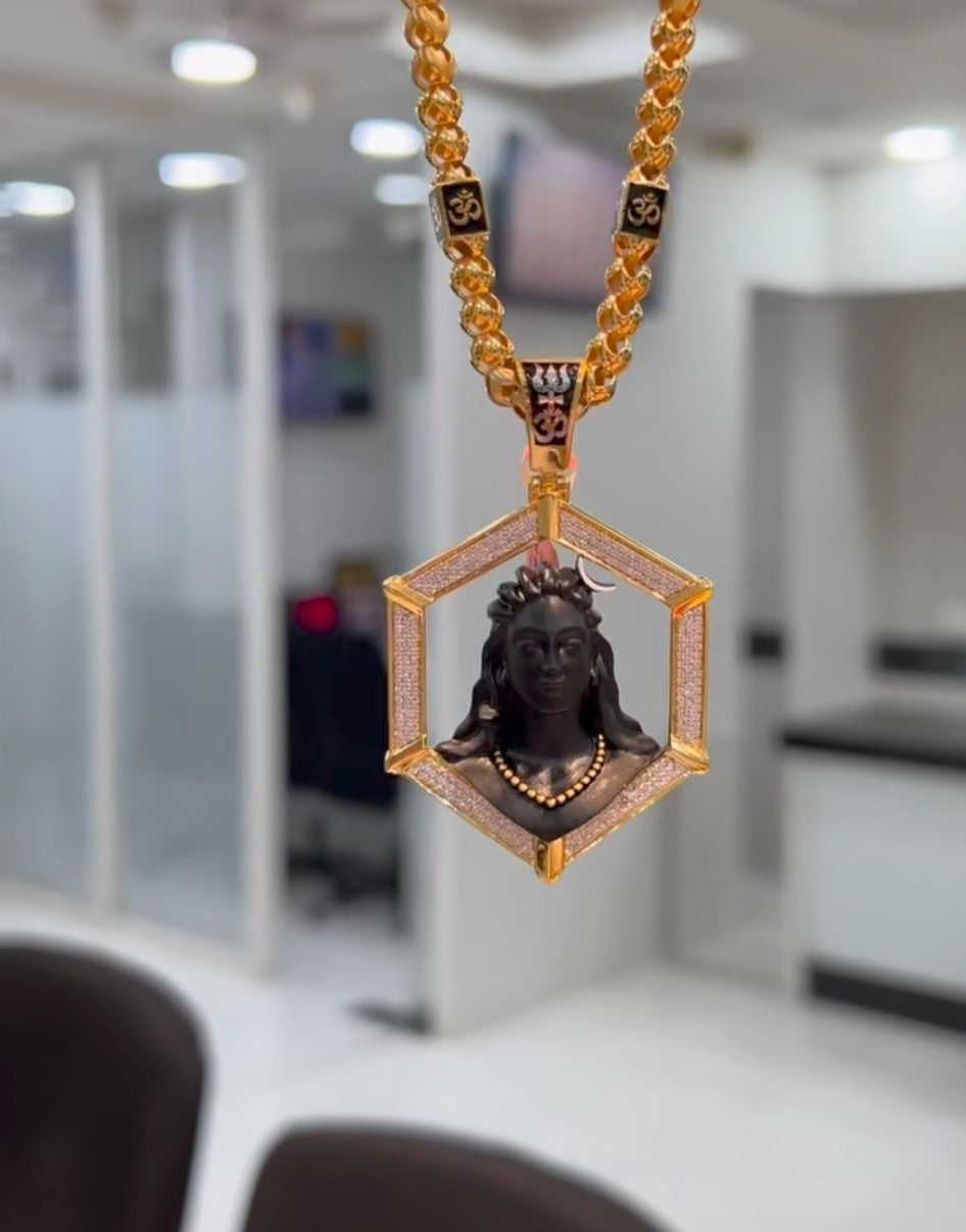 Adiyogi Pendant With Chain