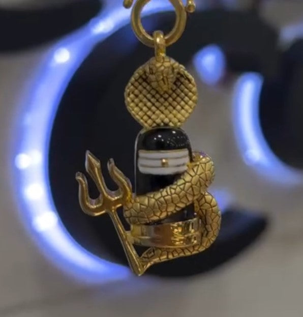 Shivlingam Trishul Pendant With Chain