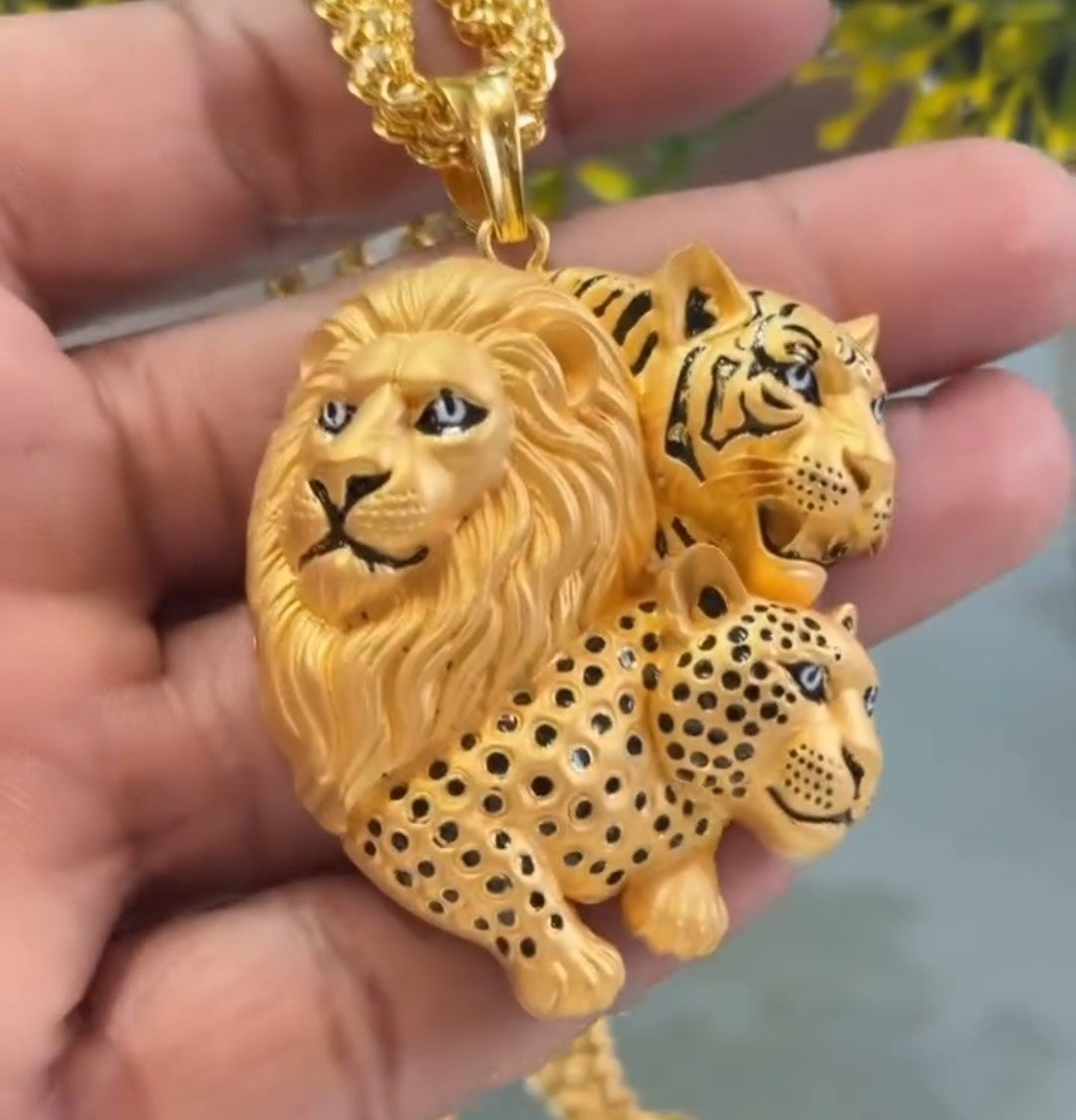Lion Face Maharaja Pendant