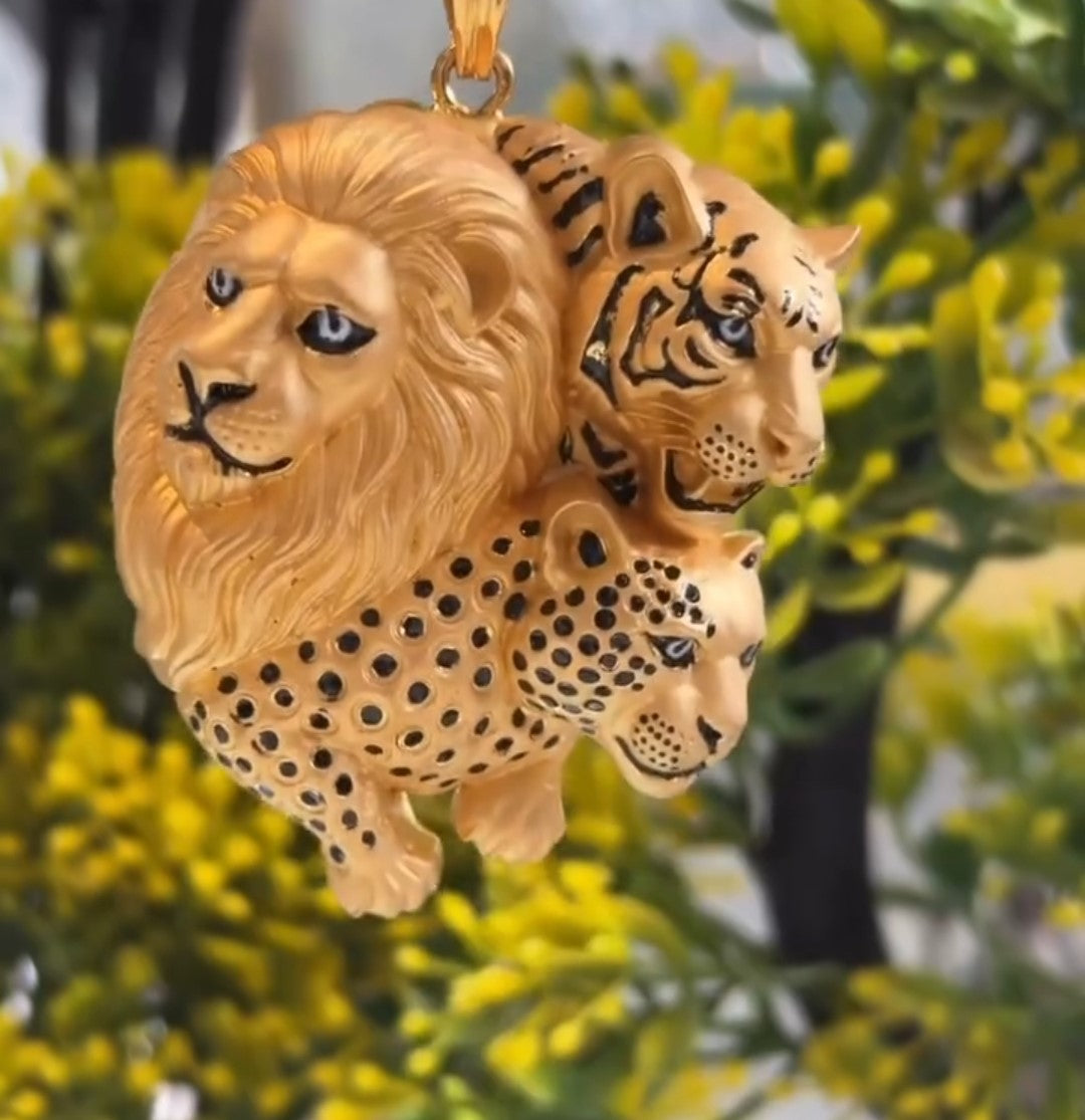 Lion Face Maharaja Pendant