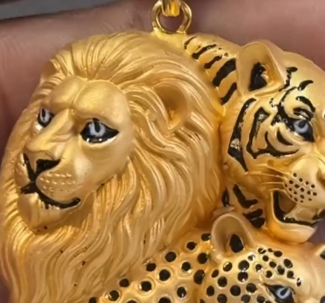Lion Face Maharaja Pendant