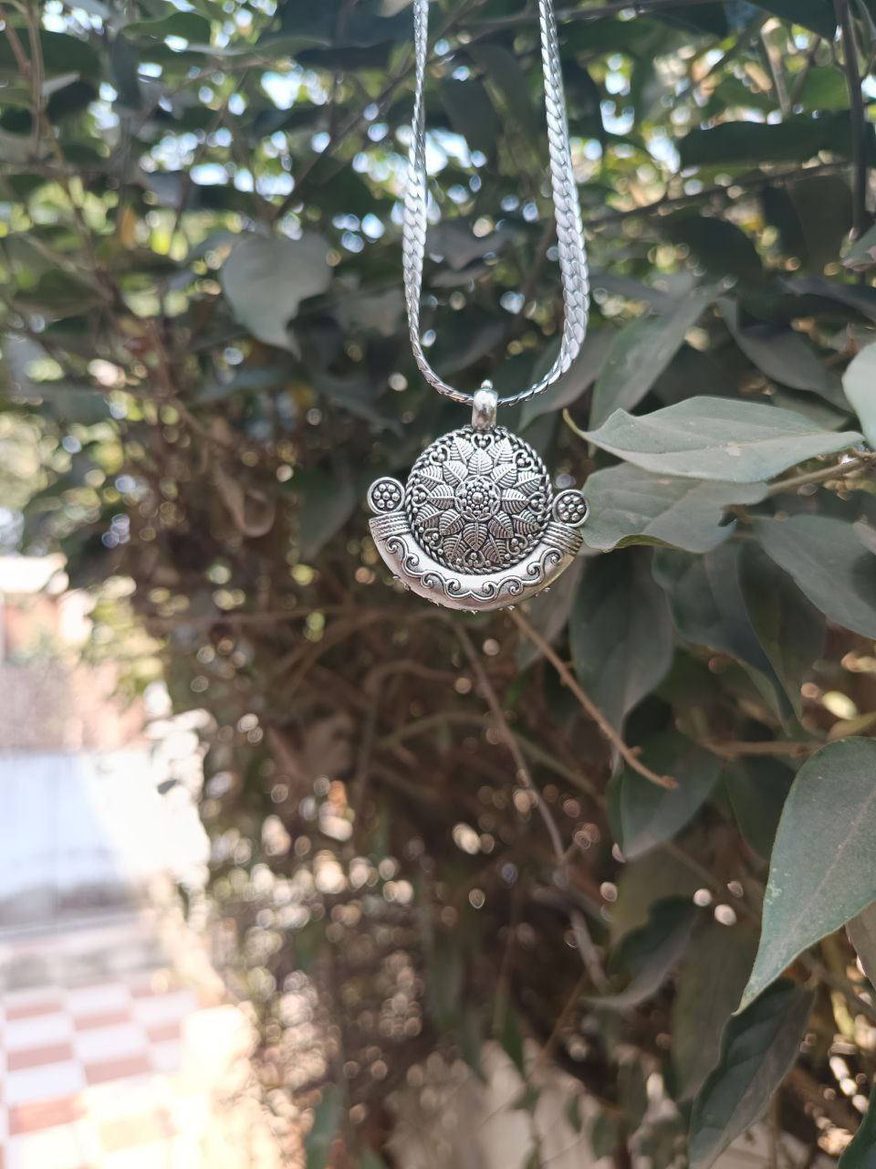kavach Kundal Pendant With Chain