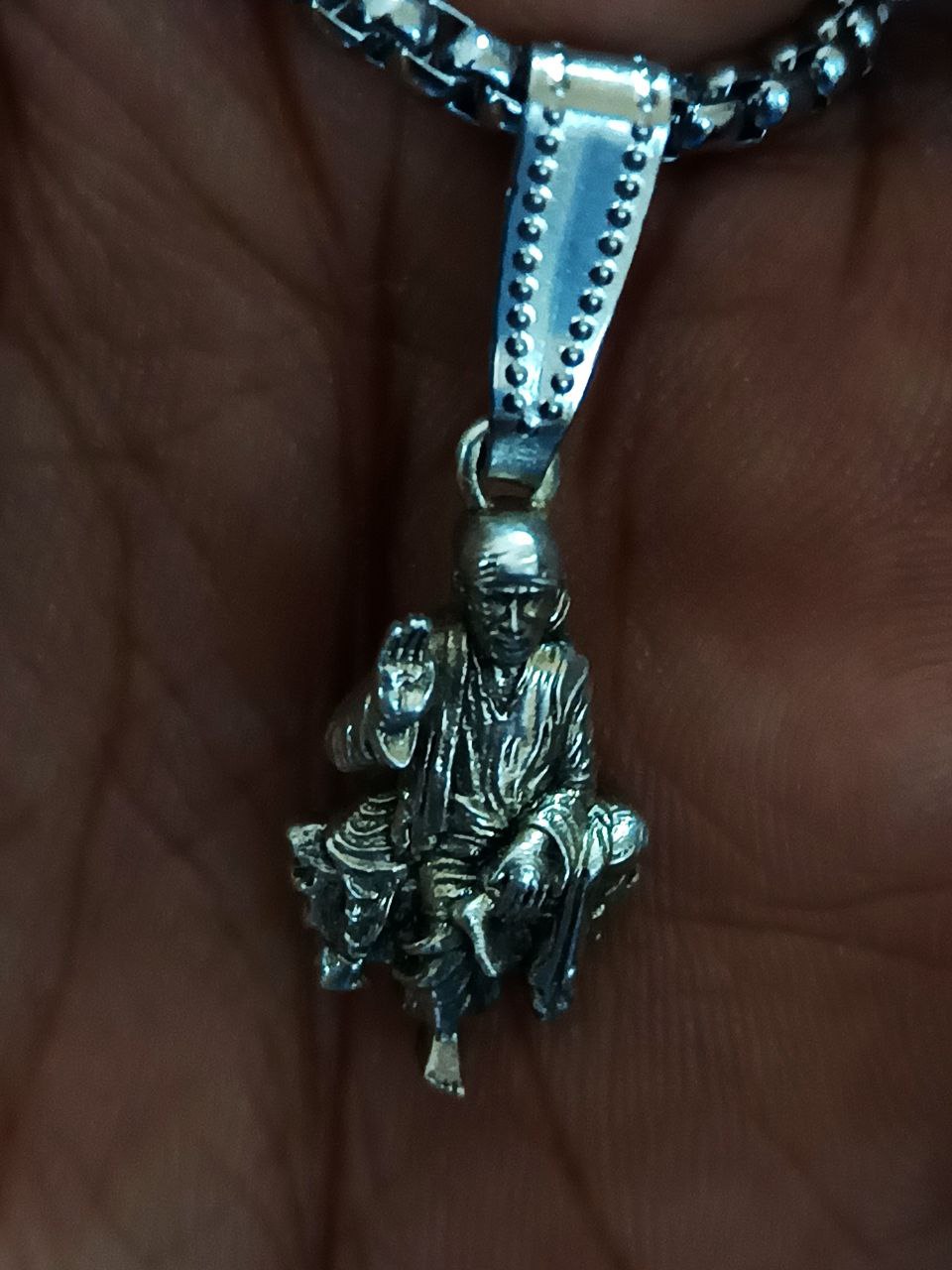 Sai Baba Pendent With Chain