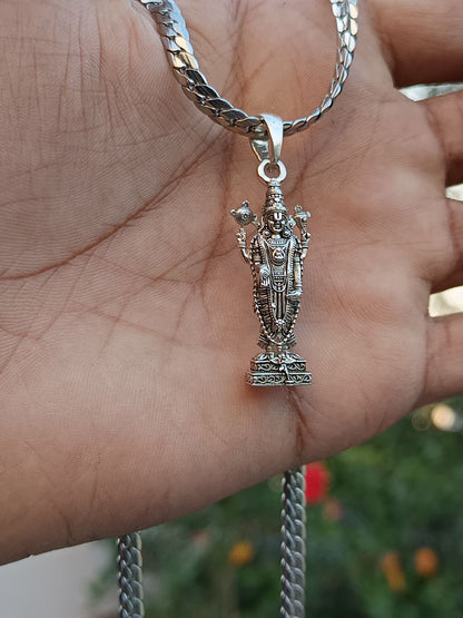 Tirupati Balaji Pendant With Chain