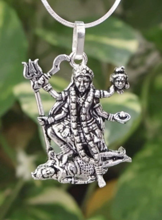 Kali Maa Raudra Roop Pendant With Chain
