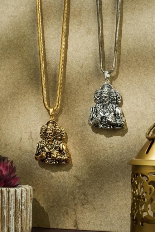 Panchamukhi Hanuman Pendant With Chain