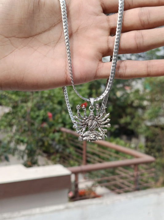 Shivji Seating On Lion Pendant