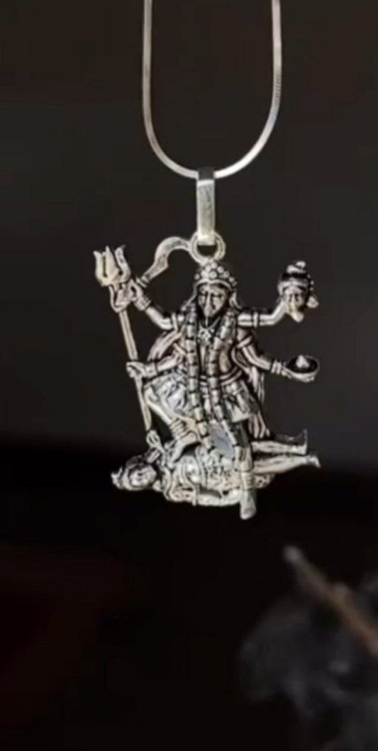 Kali Maa Raudra Roop Pendant With Chain