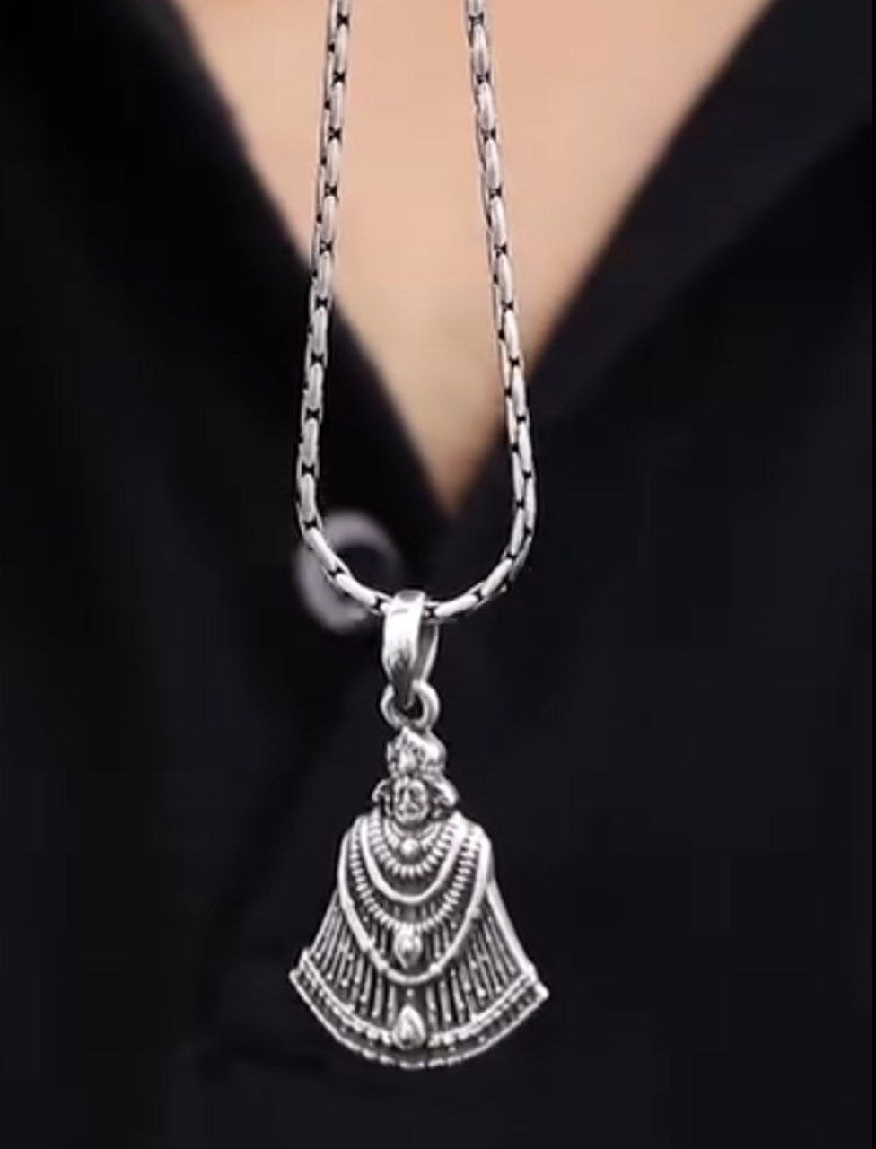 Khatushyam Bhagwaan Pendant With Chain