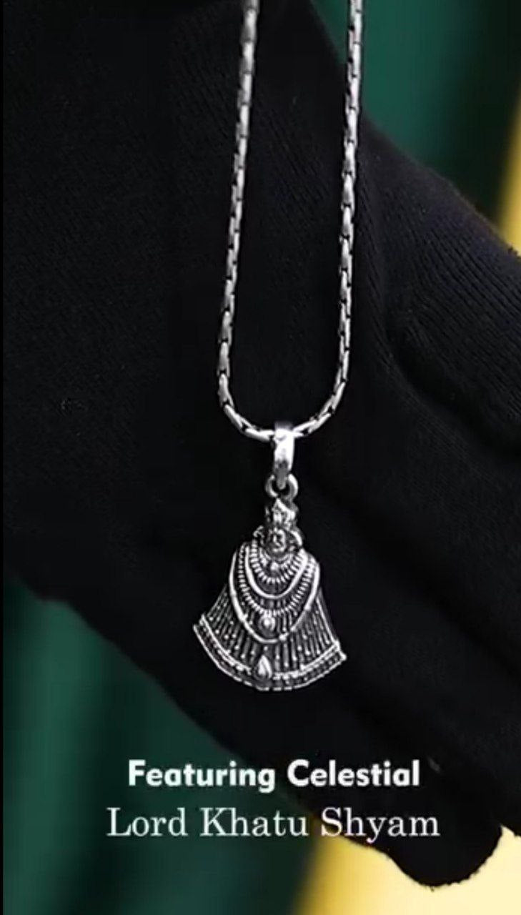 Khatushyam Bhagwaan Pendant With Chain