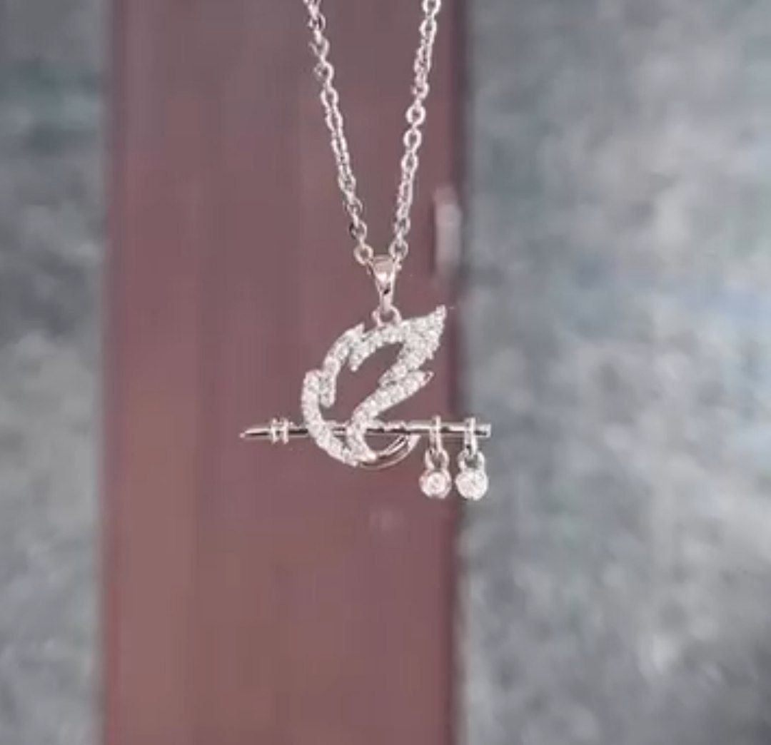 Shree Krishna Flute Pendant With Chain