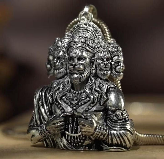 Panchamukhi Hanuman Pendant With Chain