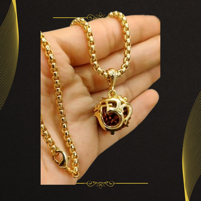 OM Rudraksha Pendant With Chain