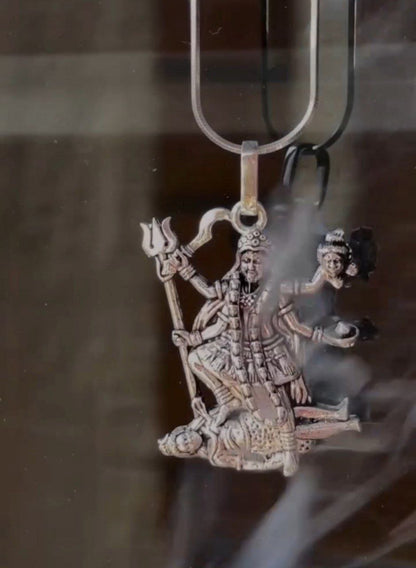 Kali Maa Raudra Roop Pendant With Chain