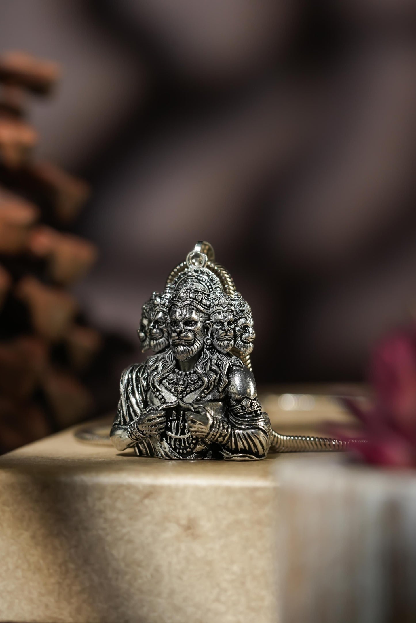 Panchamukhi Hanuman Pendant With Chain