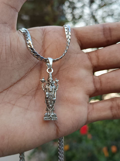 Tirupati Balaji Pendant With Chain