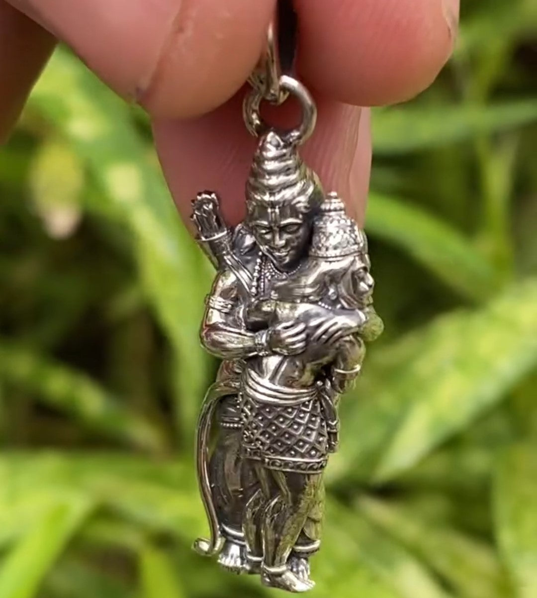 Shree Ramji-Hanumaanji Bhet Pendant with Chain