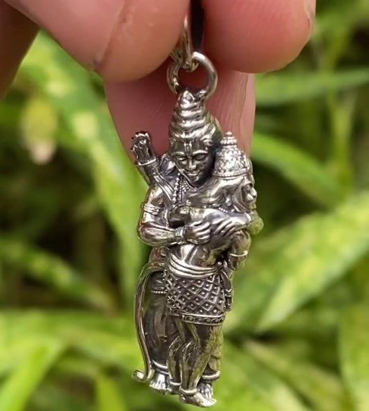Shree Ramji-Hanumaanji Bhet Pendant with Chain