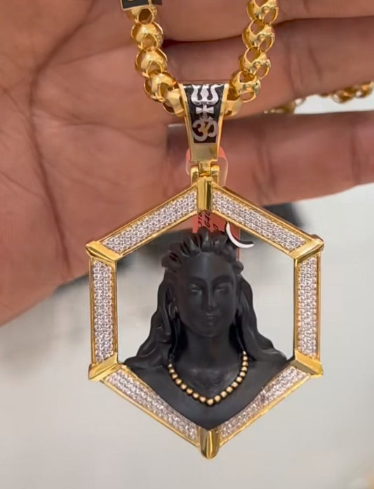 Adiyogi Pendant With Chain