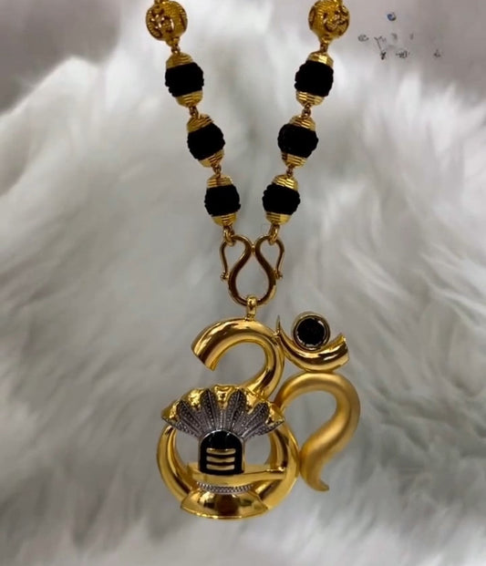 Om Shivling Pendant With Chain