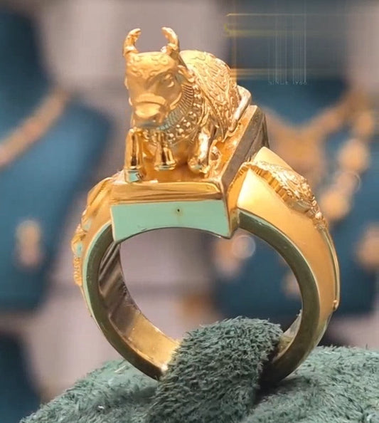 Shivji Nandi Trishul Ring