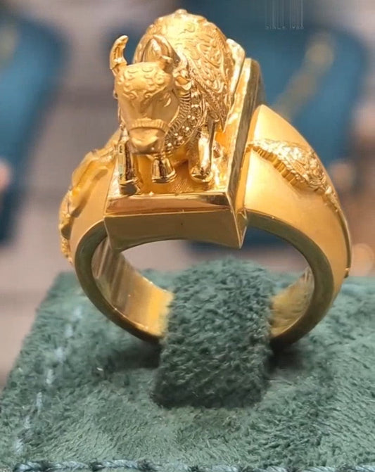 Shivji Nandi Trishul Ring