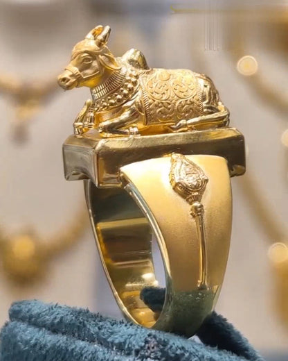 Shivji Nandi Trishul Ring
