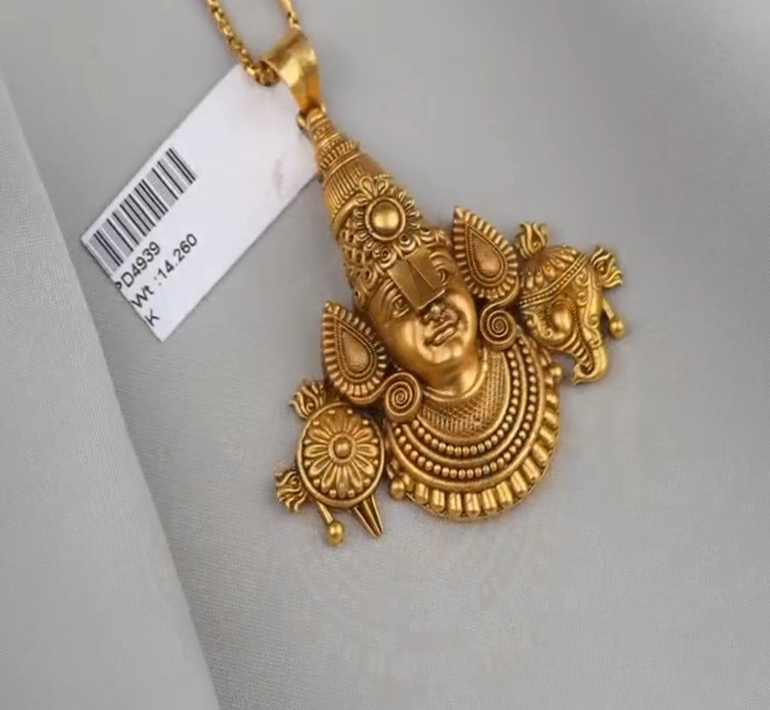 Lord Balaji Nakshi Pendant