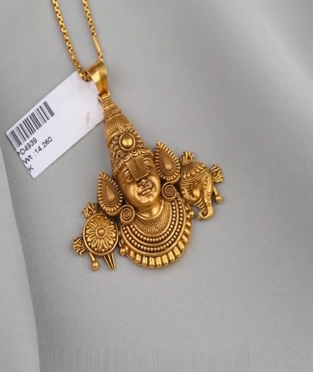 Lord Balaji Nakshi Pendant