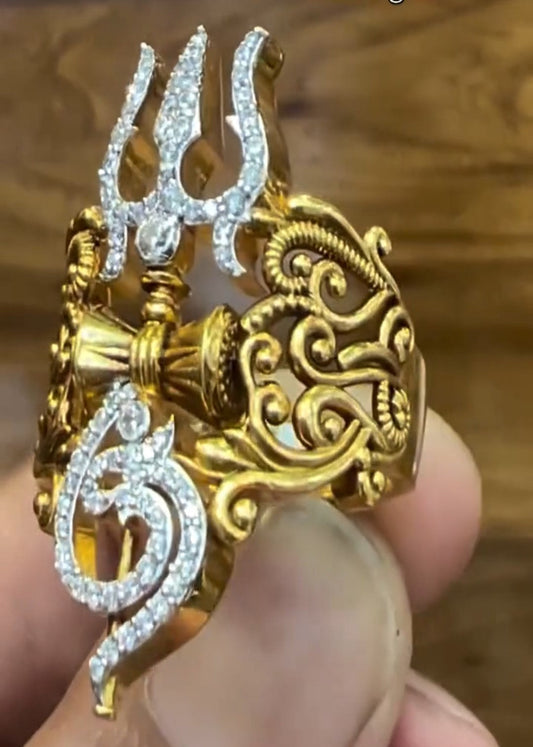 Trishul Design Ring