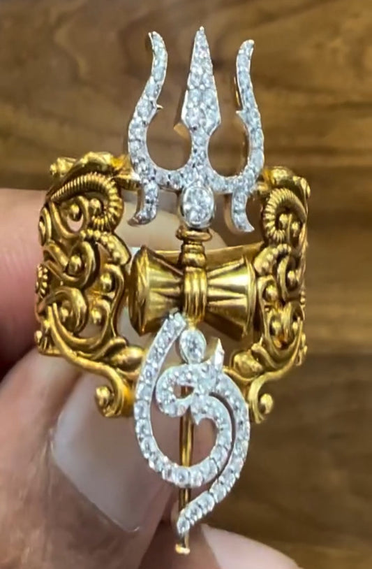 Trishul Design Ring