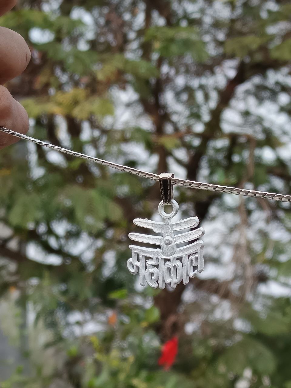 Mahakal Name Pendant With Chain