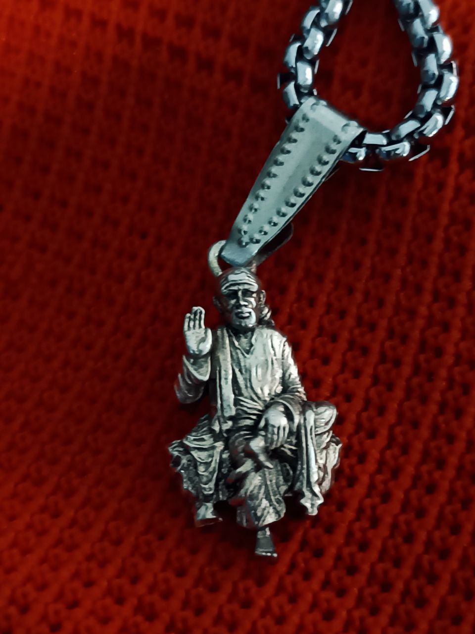 Sai Baba Pendent With Chain